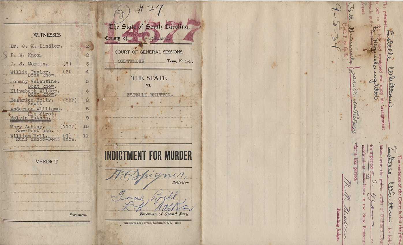 Research Tip of the Month Prison Records SC Department of Archives and History